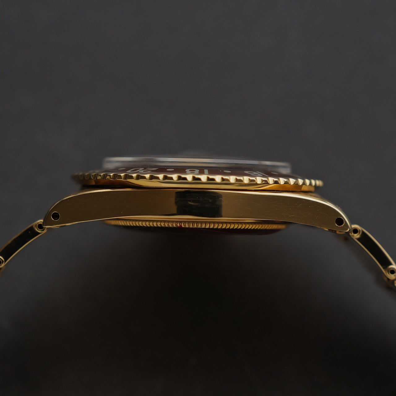 ロレックス/GMTマスター1675/8/茶つぼ/ブレス付/ROLEX GMT-MASTER "Brown Nipple Dial" Ref.1675/8 18KYG with Bracelet 1975y