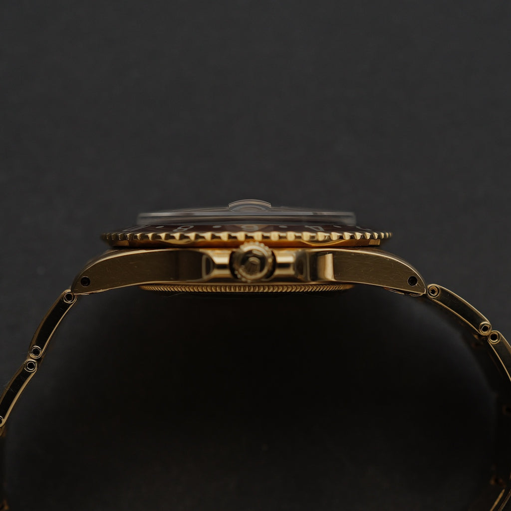 ロレックス/GMTマスター1675/8/茶つぼ/ブレス付/ROLEX GMT-MASTER "Brown Nipple Dial" Ref.1675/8 18KYG with Bracelet 1975y