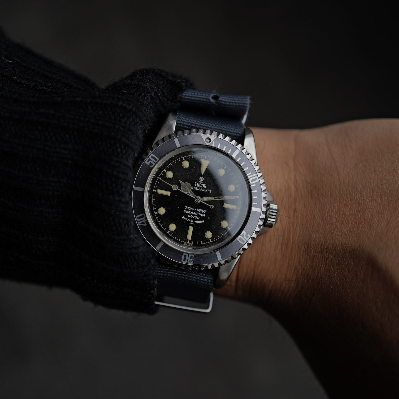 チューダー/チュードル/サブマリーナー7928/ポインテッドクラウンガード/ギルト/アンダーライン/TUDOR SUBMARINER Ref.7928 PCG GLIT Dial Underline 1962y