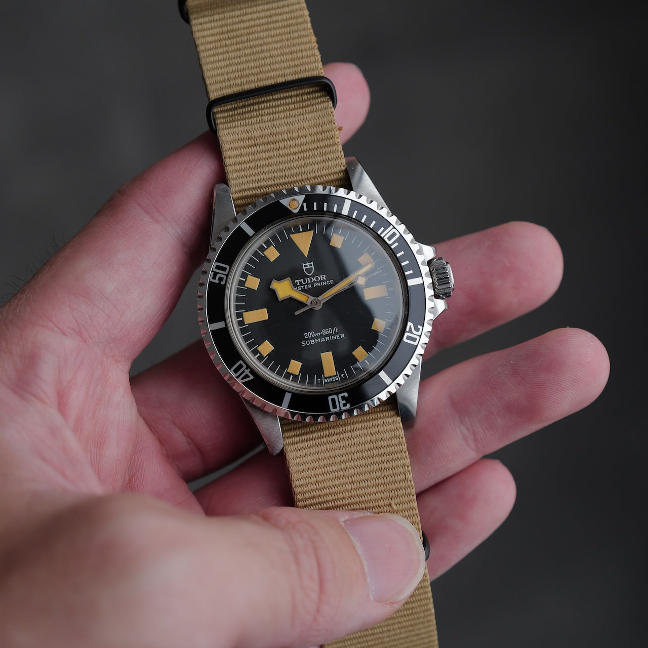 チューダー/オイスタープリンス/サブマリーナー9401/未研磨/パンプキン/TUDOR SUBMARINER Ref.9401 "Patina"and "NEVER Polish" Snowflake 1980y