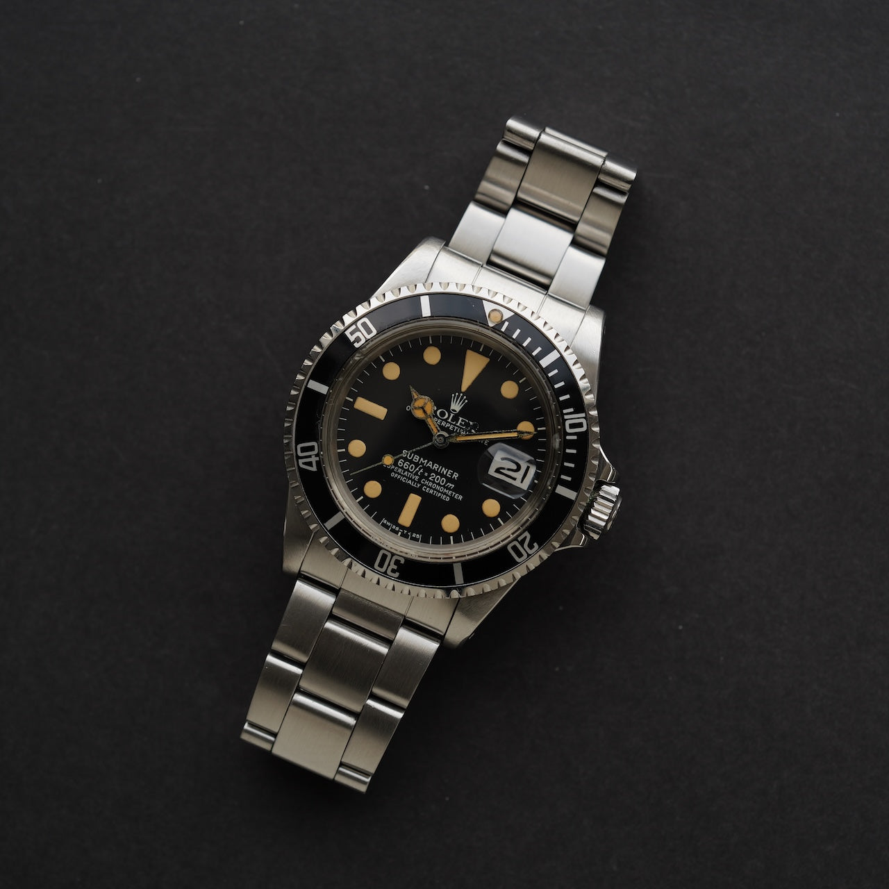 ロレックス/サブマリーナー1680白サブマーク1/完全なフルセットワンオーナーもの1977年製/ROLEX SUBMARINER Ref.1680 "WHITE Mark.1 Dial" 1978y Full Set from first owner