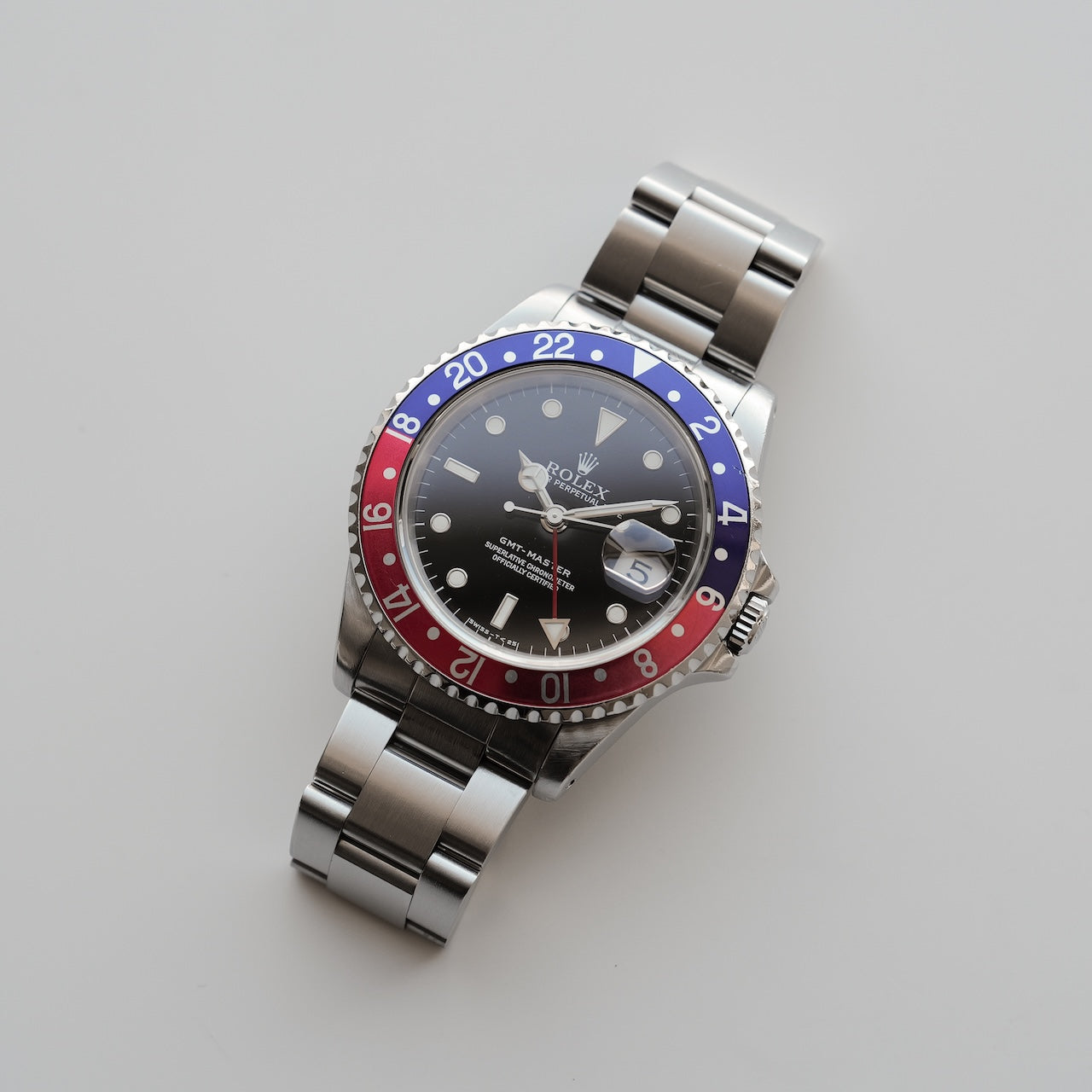 ロレックス/GMTマスター16700/X番/ペプシ/赤青ベゼル/保証書/箱付き/ROLEX GMT-MASTER Ref.16700 "Pepsi" 1991 with Paper and Box