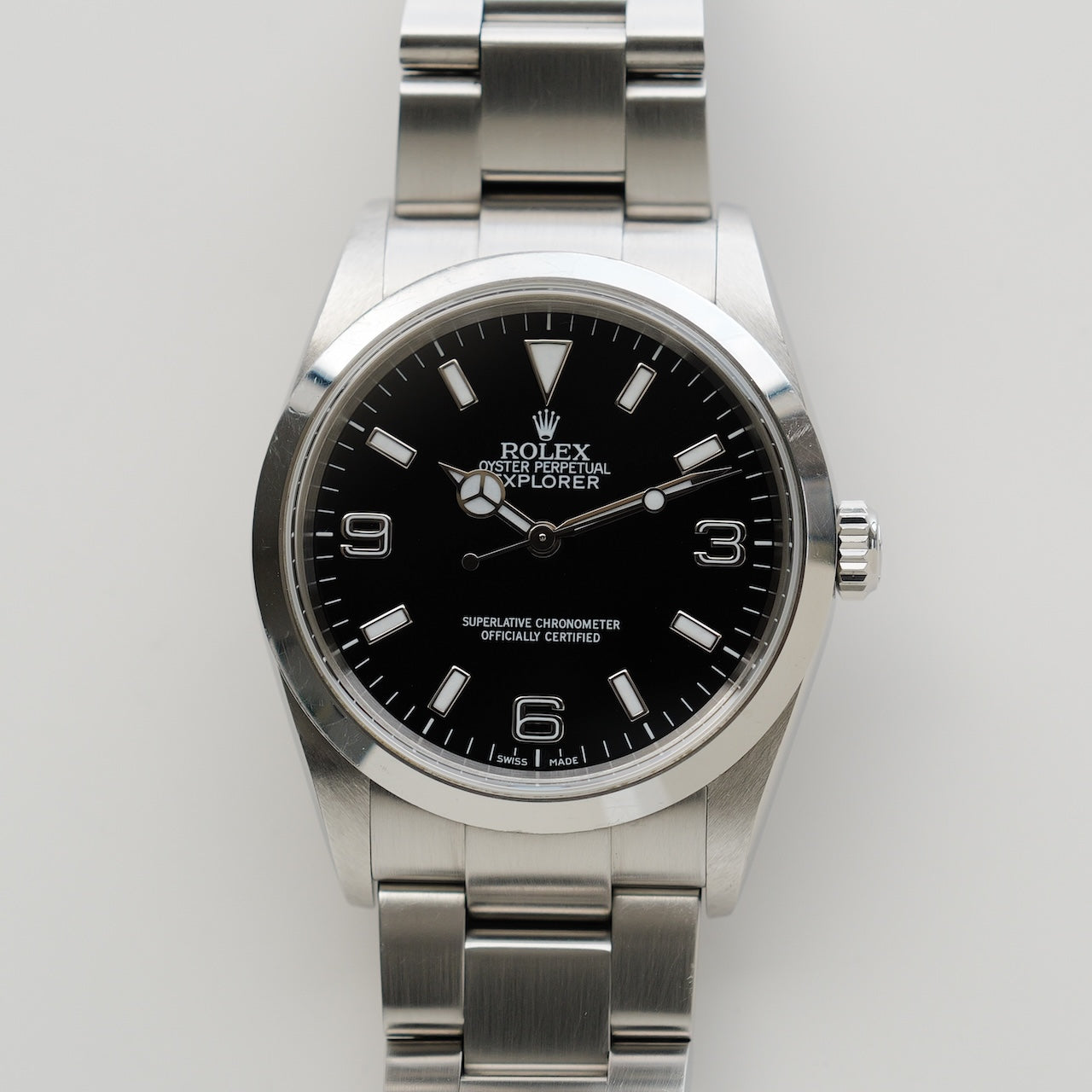 ロレックス/エクスプローラー1/114270/F番/保証書付きフルセットROLEX EXPLORER 1 Ref.114270 F Serial 2005 Full Set