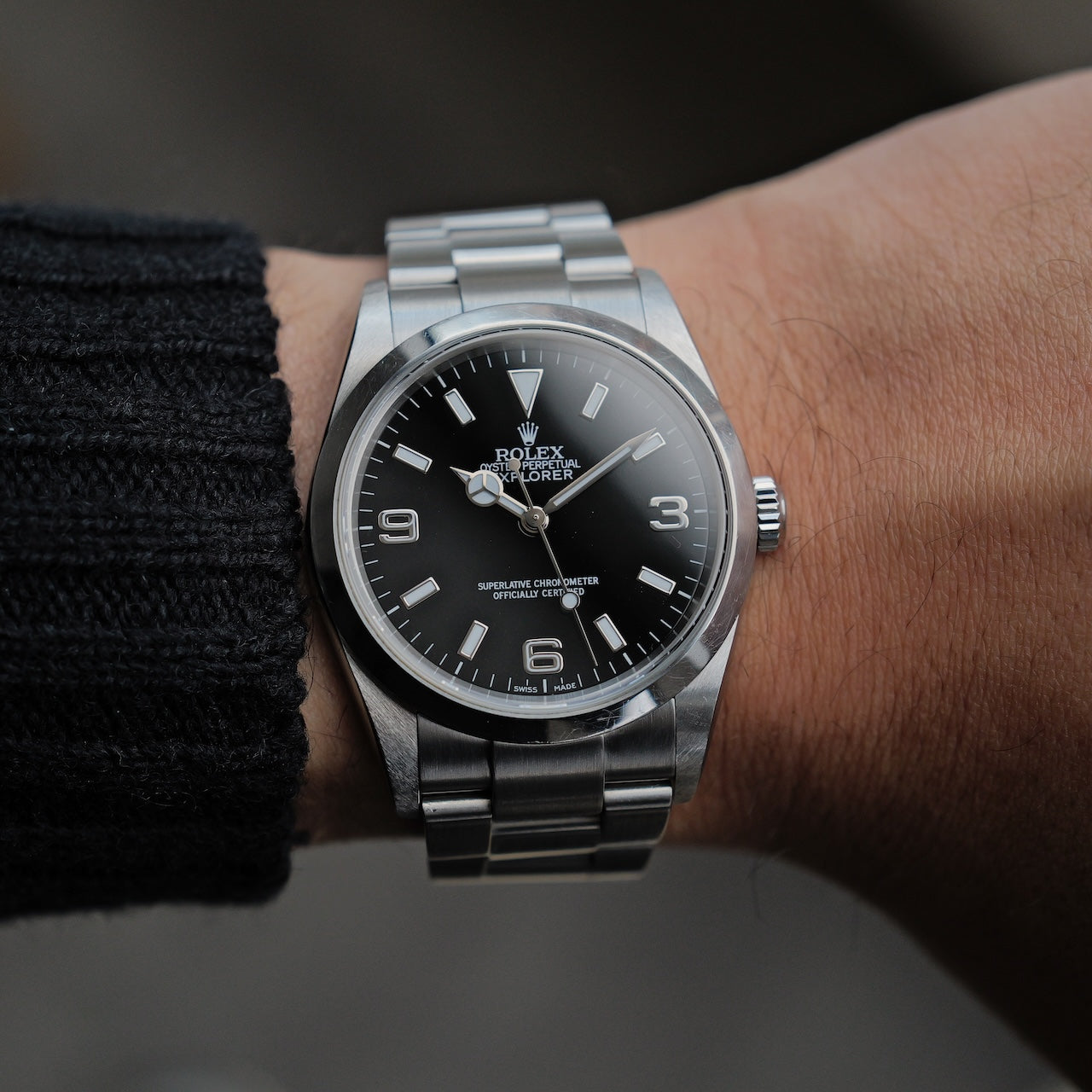 ロレックス/エクスプローラー1/114270/F番/保証書付きフルセットROLEX EXPLORER 1 Ref.114270 F Serial 2005 Full Set