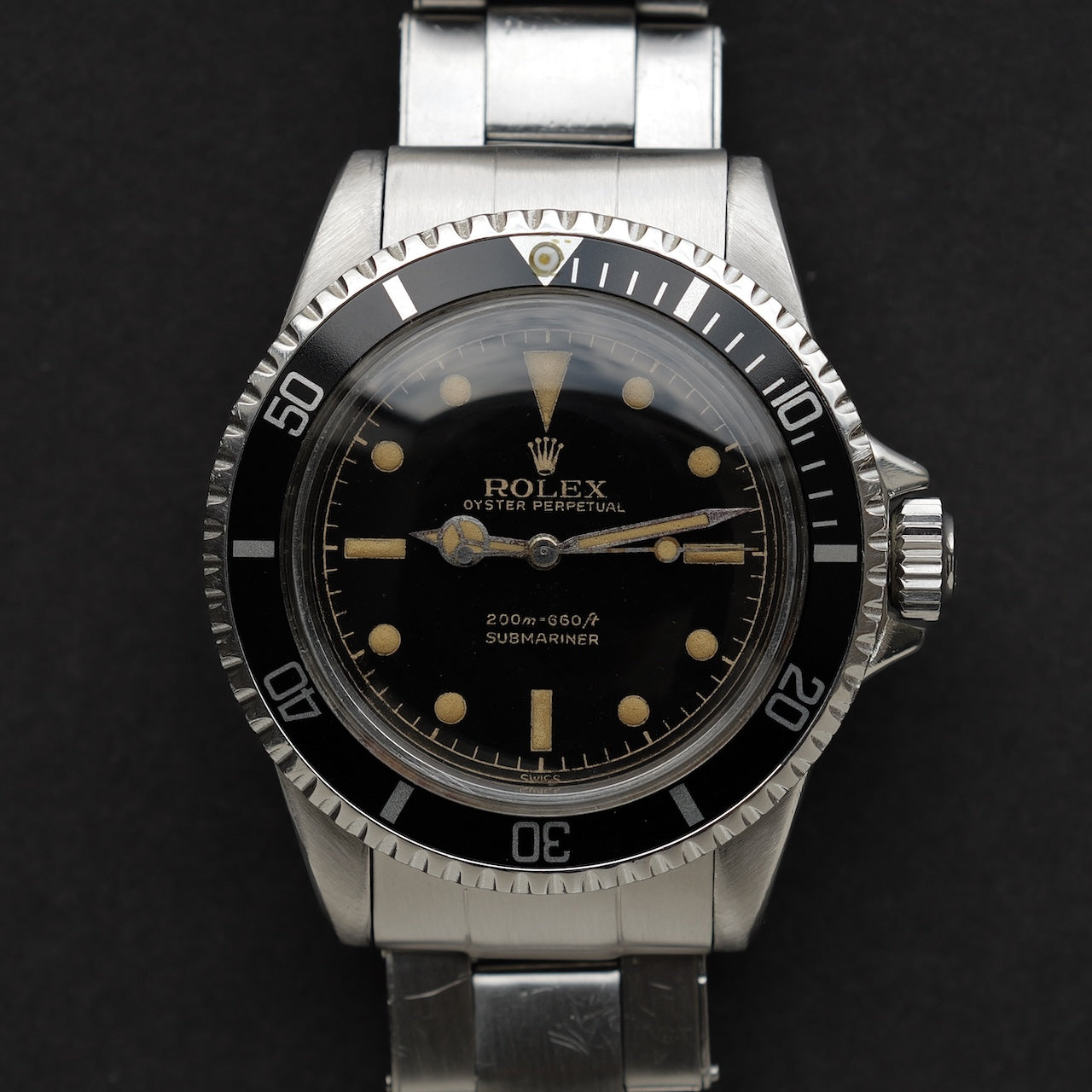 ロレックス/サブマリーナー5512/ミニッツサークル/ミラーダイヤル/PCGケース/ROLEX SUBMARINER REF.5512MM PCG "GILT DIAL" 1961