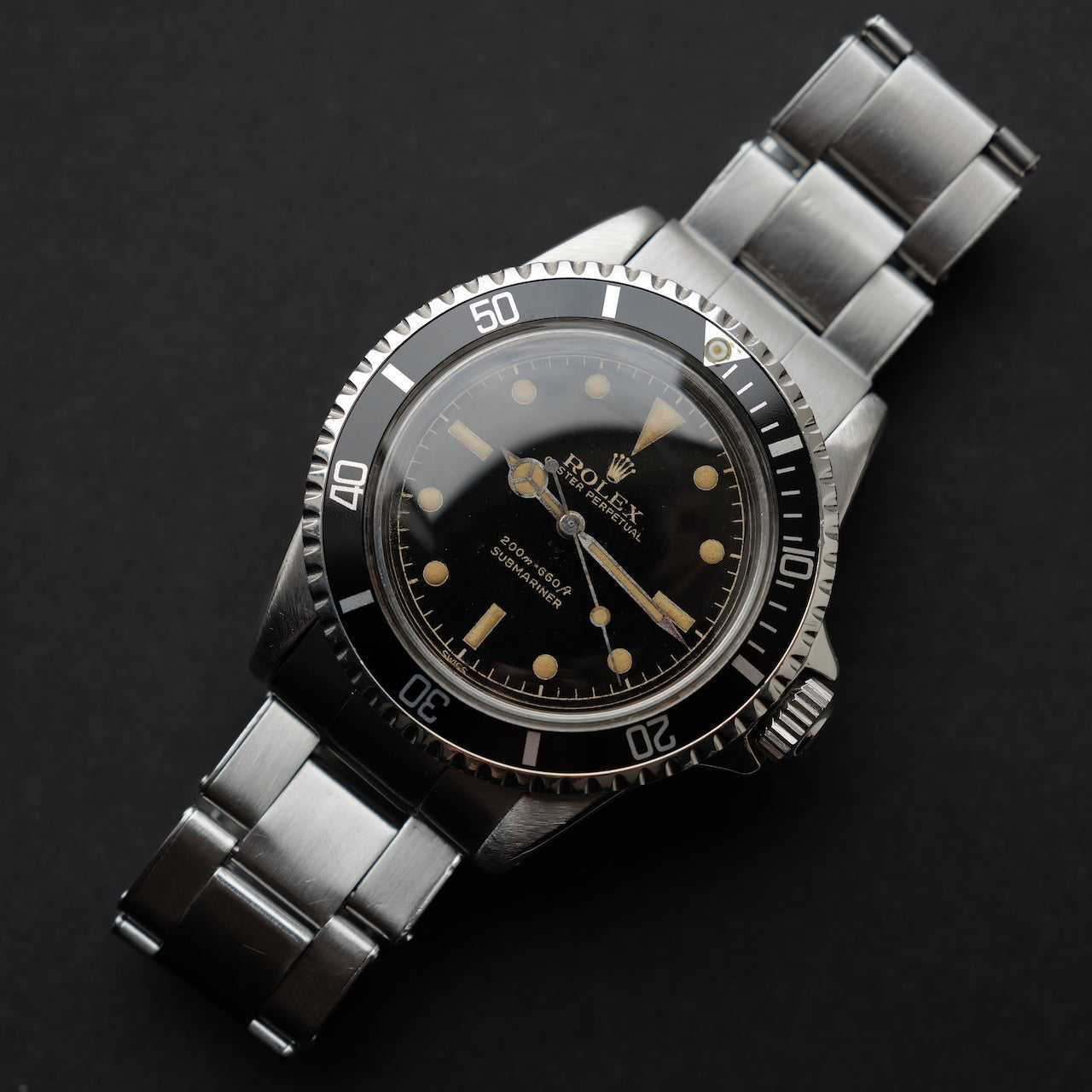 ロレックス/サブマリーナー5512/ミニッツサークル/ミラーダイヤル/PCGケース/ROLEX SUBMARINER REF.5512MM PCG "GILT DIAL" 1961