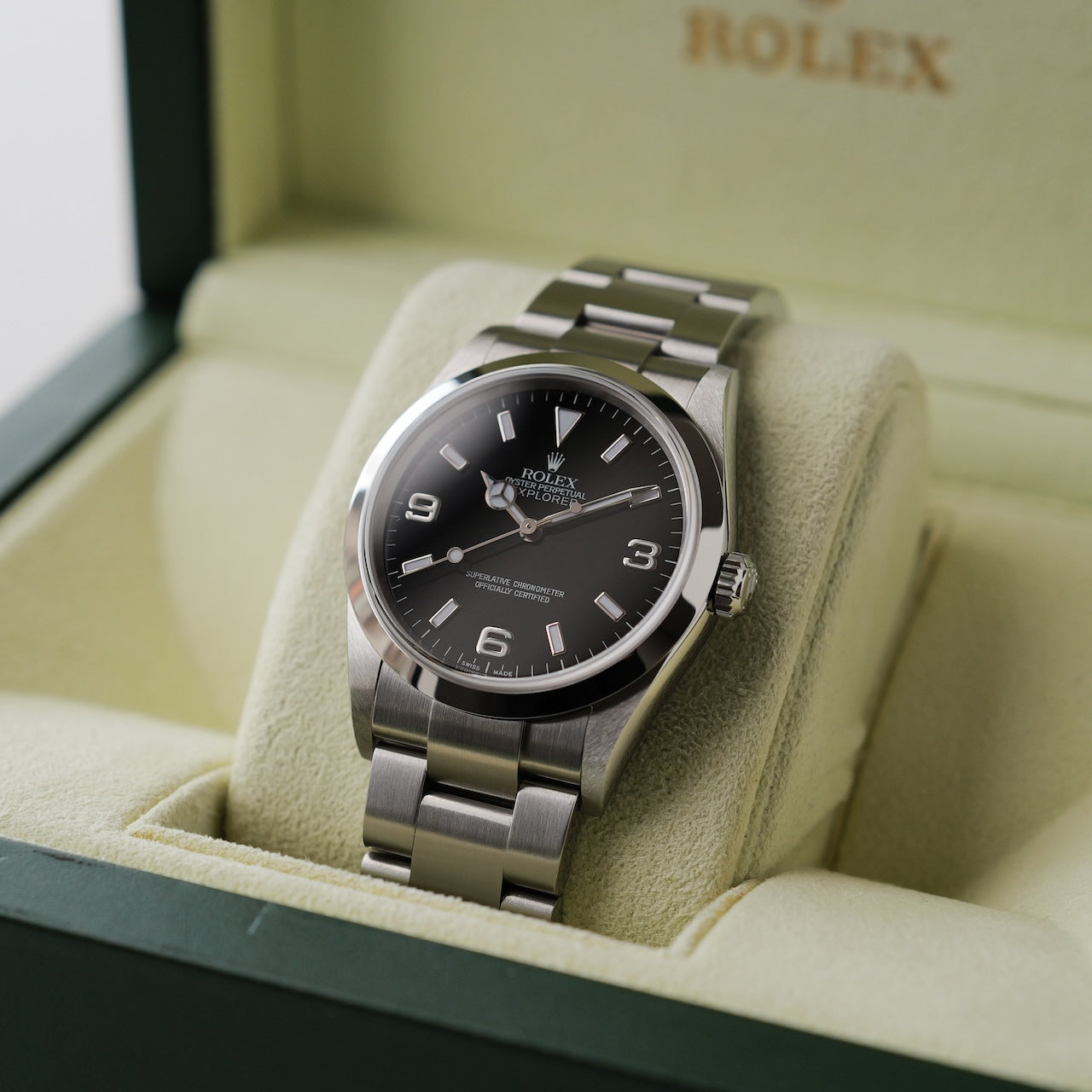 ロレックス/エクスプローラー1/114270/D番/裏蓋シール/保証書付きフル