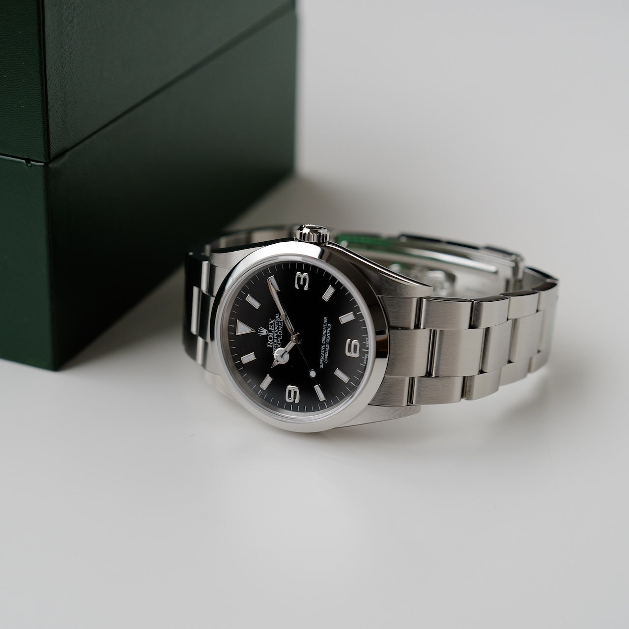 ロレックス/エクスプローラー1/114270/D番/裏蓋シール/保証書付きフル