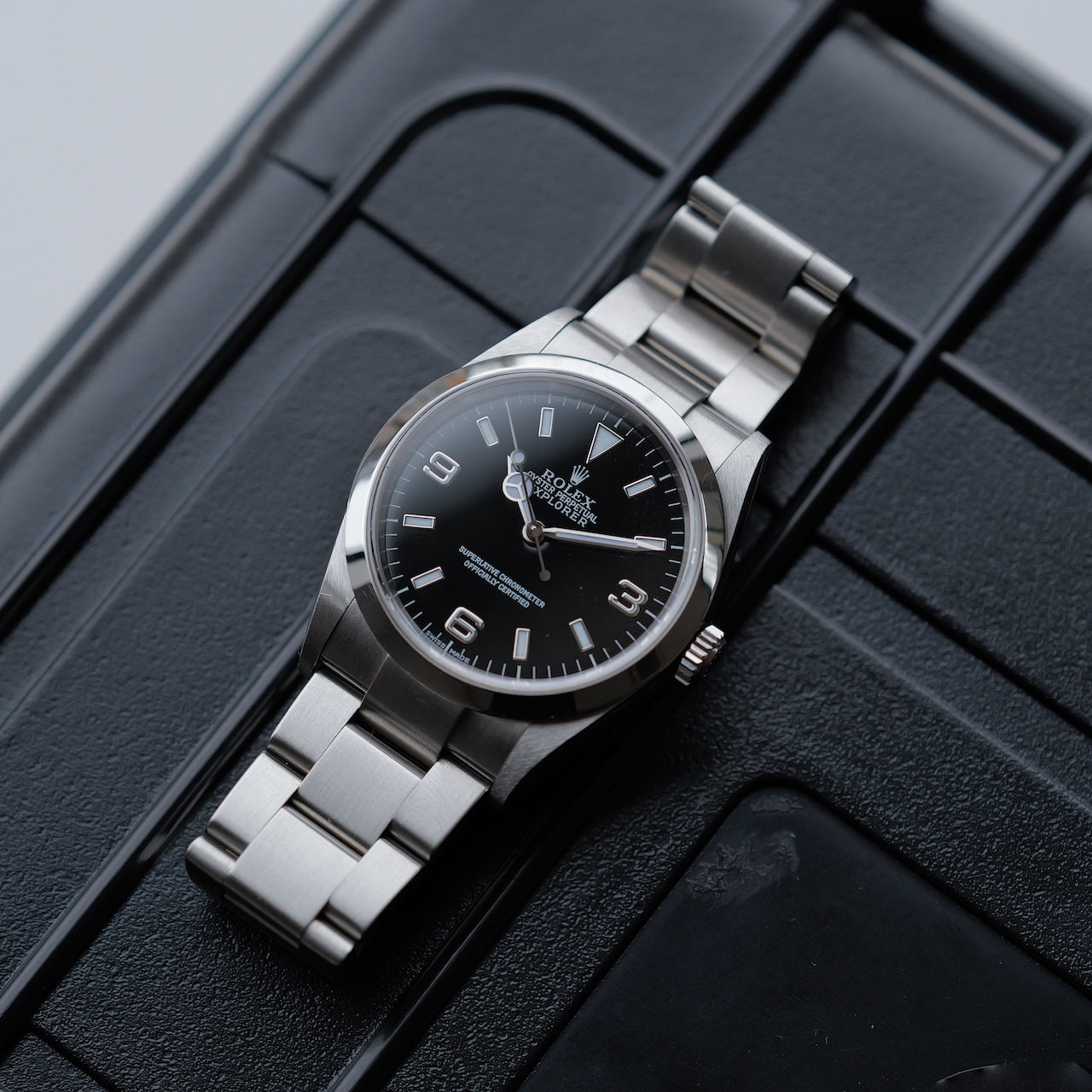 ロレックス/エクスプローラー1/114270/P番/裏蓋シール有り/保証書付き/ROLEX EXPLORER1 Ref.114270 P Serial 2000y with Paper