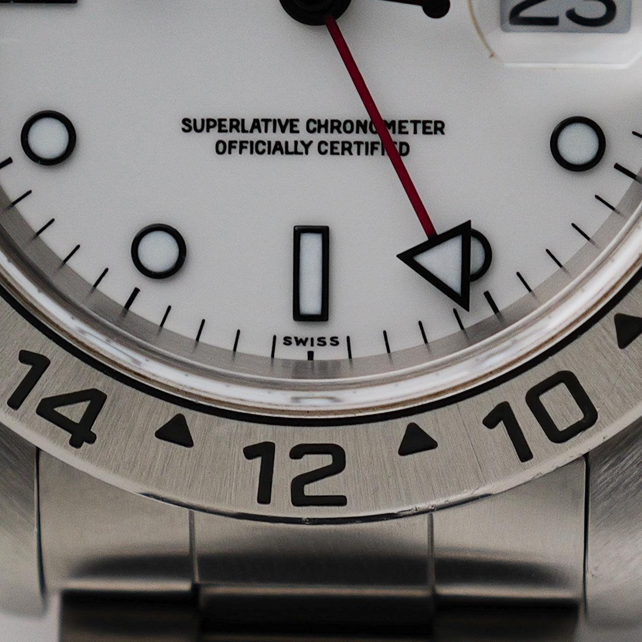 ロレックス/エクスプローラー2/16570/U番/1997年/オンリースイスダイヤル/裏蓋シール/保証書付き/ROLEX EXPLORER2 Ref.16570 "Only SWISS" 1997 with Paper
