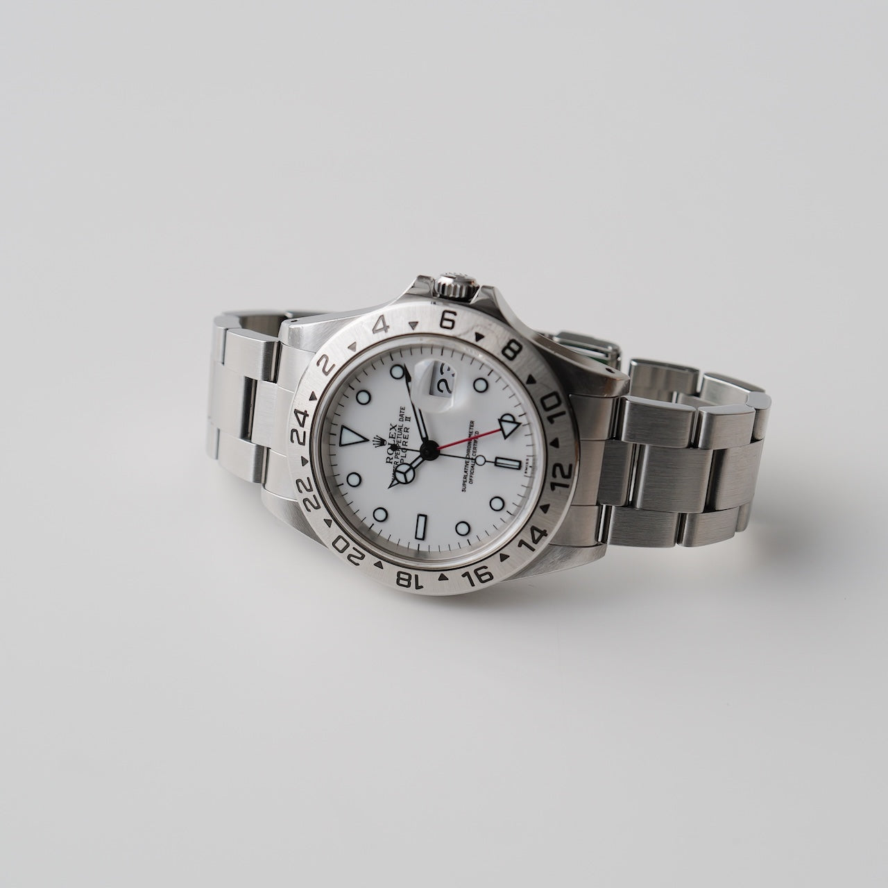 ロレックス/エクスプローラー2/16570/U番/1997年/オンリースイスダイヤル/裏蓋シール/保証書付き/ROLEX EXPLORER2 Ref.16570 "Only SWISS" 1997 with Paper