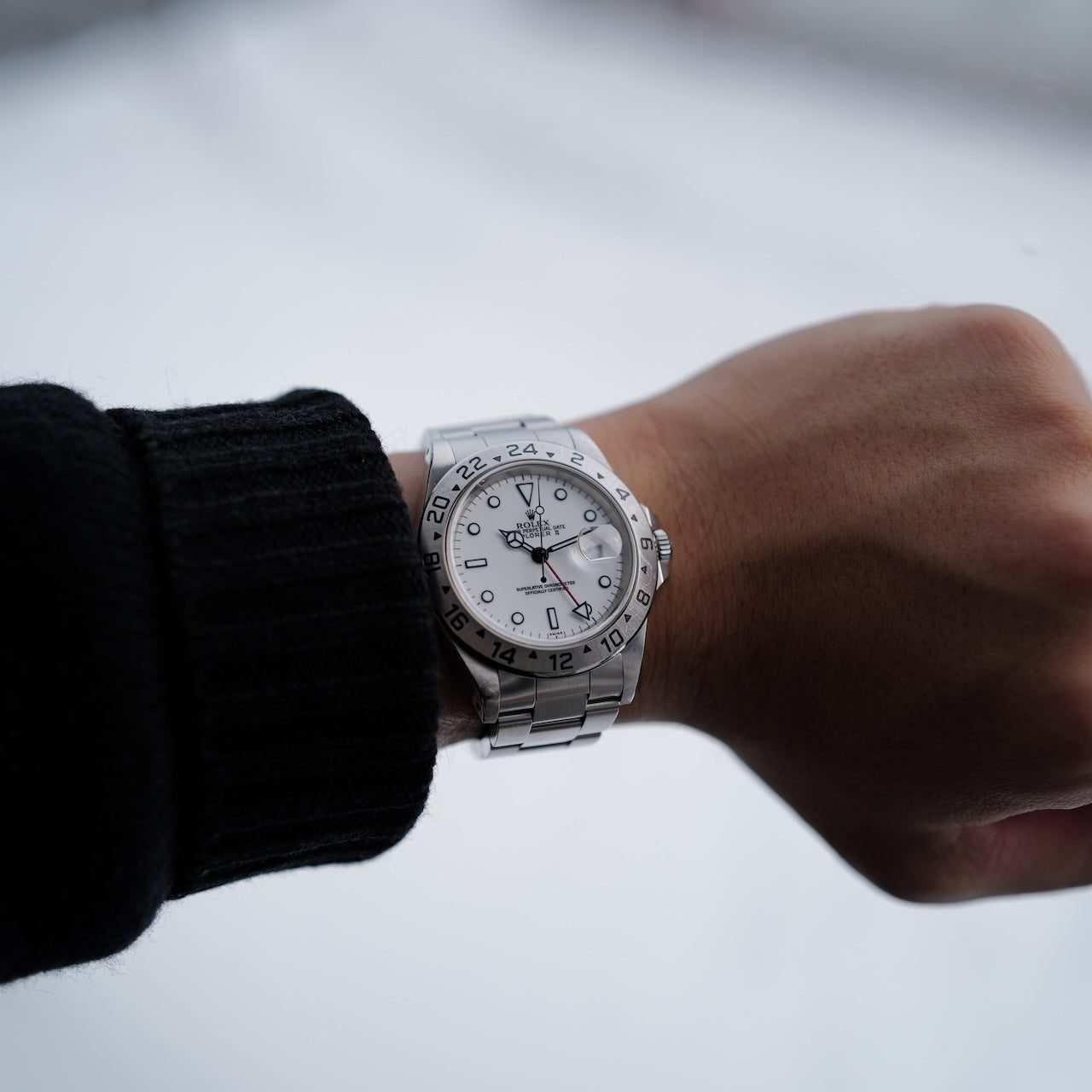 ロレックス/エクスプローラー2/16570/U番/1997年/オンリースイスダイヤル/裏蓋シール/保証書付き/ROLEX EXPLORER2 Ref.16570 "Only SWISS" 1997 with Paper