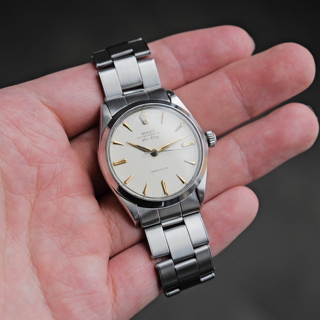 ロレックス/エアキング5500/ホワイトミラーダイヤル/ROLEX AIR-KING Ref.5500 "White Dial" 1968y