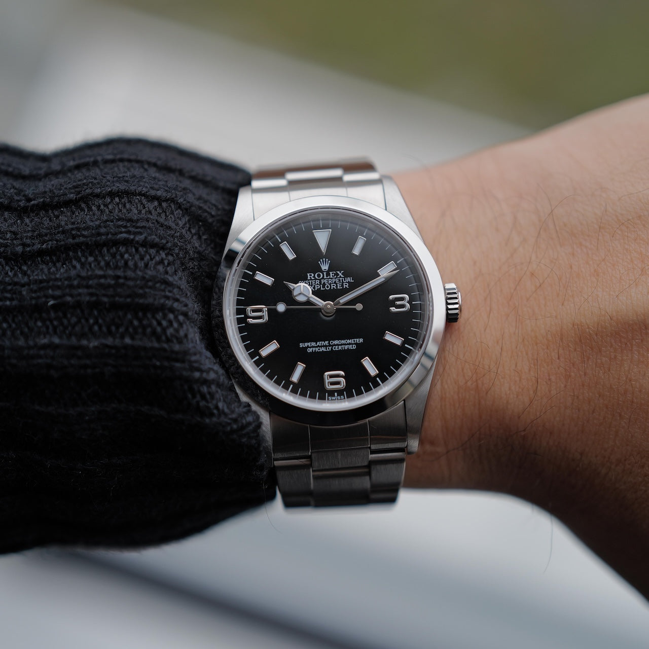 しふす ロレックス/エクスプローラー1/14270/SWISSオンリー/保証書付きフル