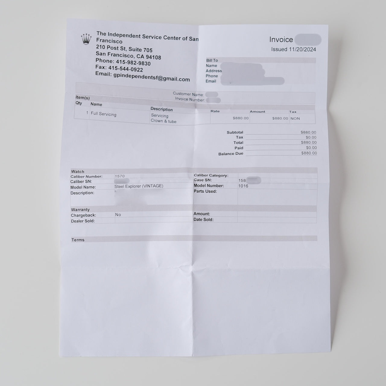 ロレックス/エクスプローラー1 / 1016 / ミラーダイヤル / マーク6/ROLEX EXPLORER1 Ref.1016 “Gilt Dial” Mk.6 Dial 1967y