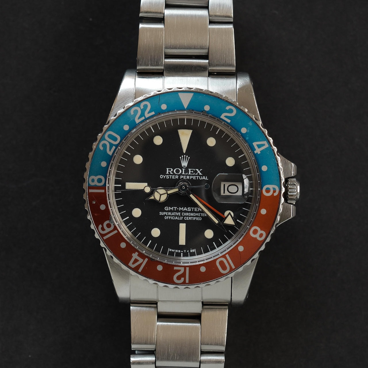 ロレックス/GMTマスター1675/ラジアル/マーク3ダイヤル/ROLEX GMT-MASTER Ref.1675 “Radial Dial” Mk.3 1977y