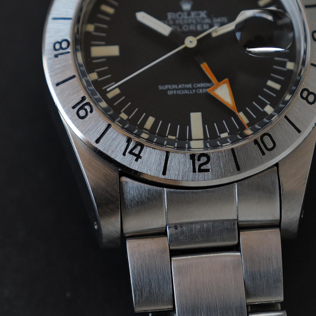 ロレックス/エクスプローラー2/1655/マーク1 ダイヤル/マーク1ベゼル/保証書付きフルセット/ROLEX EXPLORER2 Ref.1655 “Mk.1 Dial Mk.1 Bezel” Straight Hand 1972Y Full Set