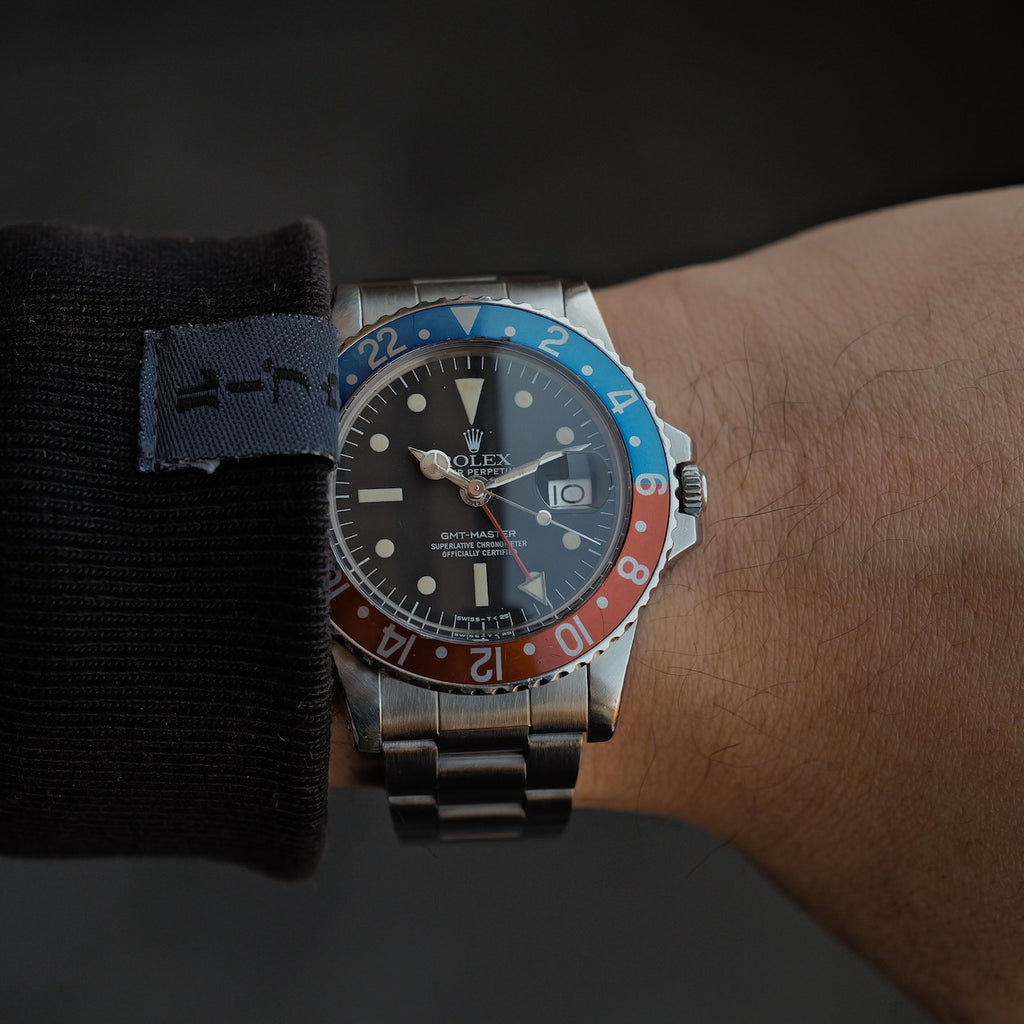 ロレックス/GMTマスター1675/ラジアル/マーク3ダイヤル/ROLEX GMT-MASTER Ref.1675 “Radial Dial” Mk.3 1977y