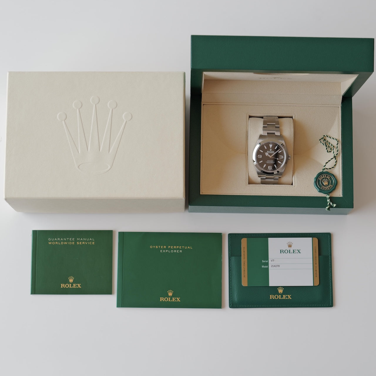 ロレックス/エクスプローラー1/214270/マットダイヤル/保証書付きフルセット/未使用/ROLEX EXPLORER1 REF.214270 ”Matte Dial” 2019y Full Set Unused