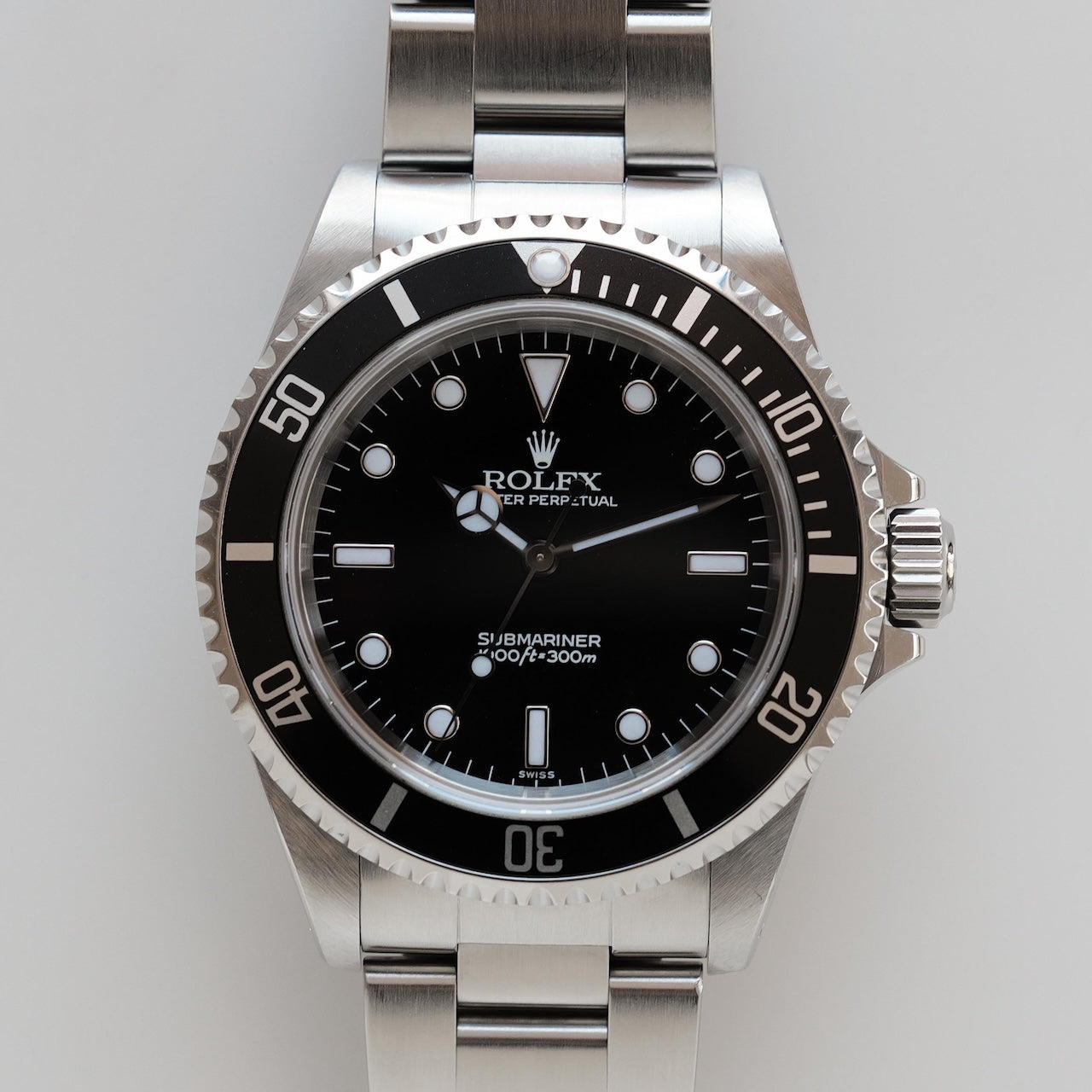 ロレックス/サブマリーナー14060/スイスオンリー/裏蓋シールあり/保証書付き/ROLEX SUBMARINER Ref.14060 "SWISS ONLY" 1998y with Paper