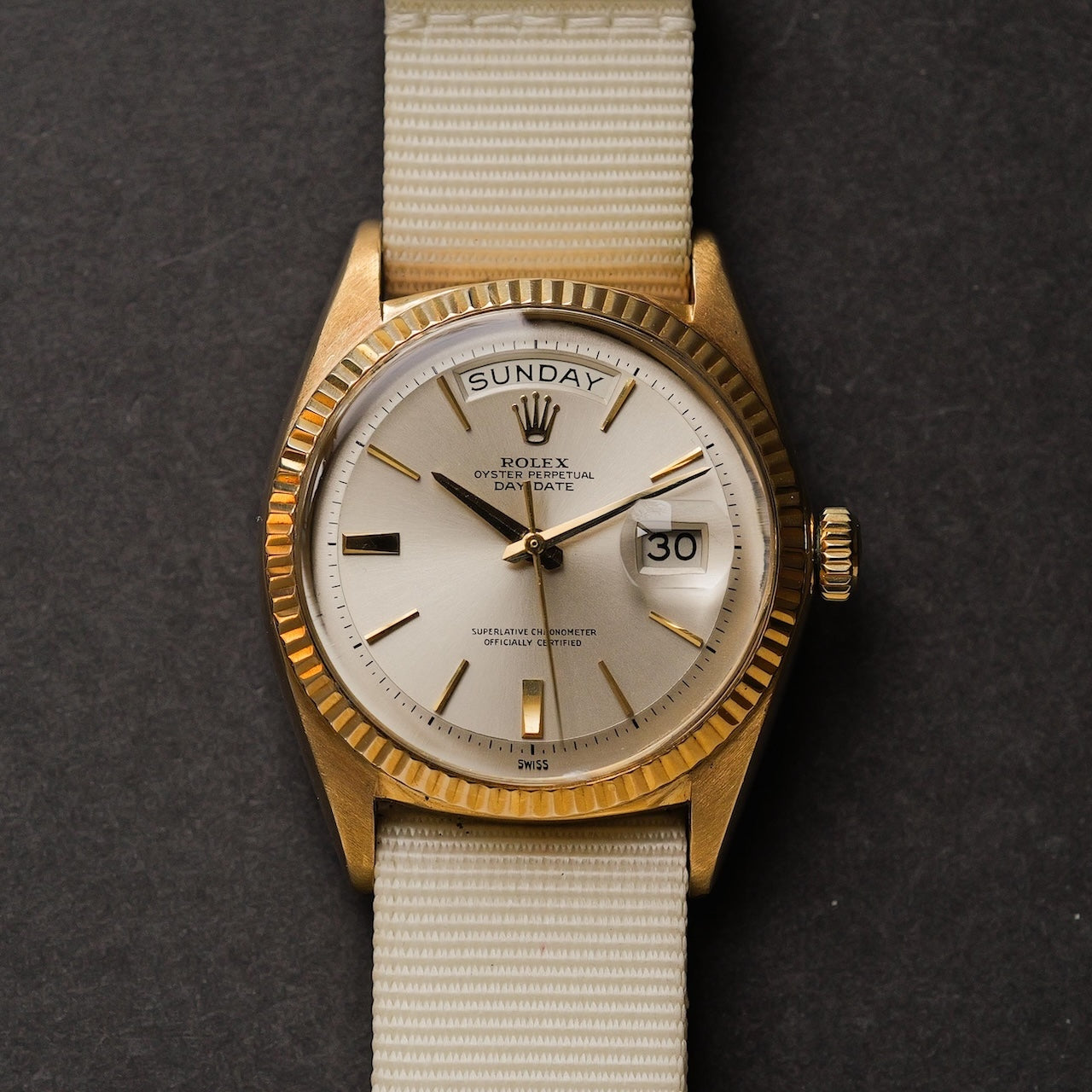 ロレックス/デイデイト1803/シルバーホワイトダイヤル/18Kイエローゴールド/ROLEX DAY-DATE Ref.1803 18KYG "Silver White Dial" 1963y