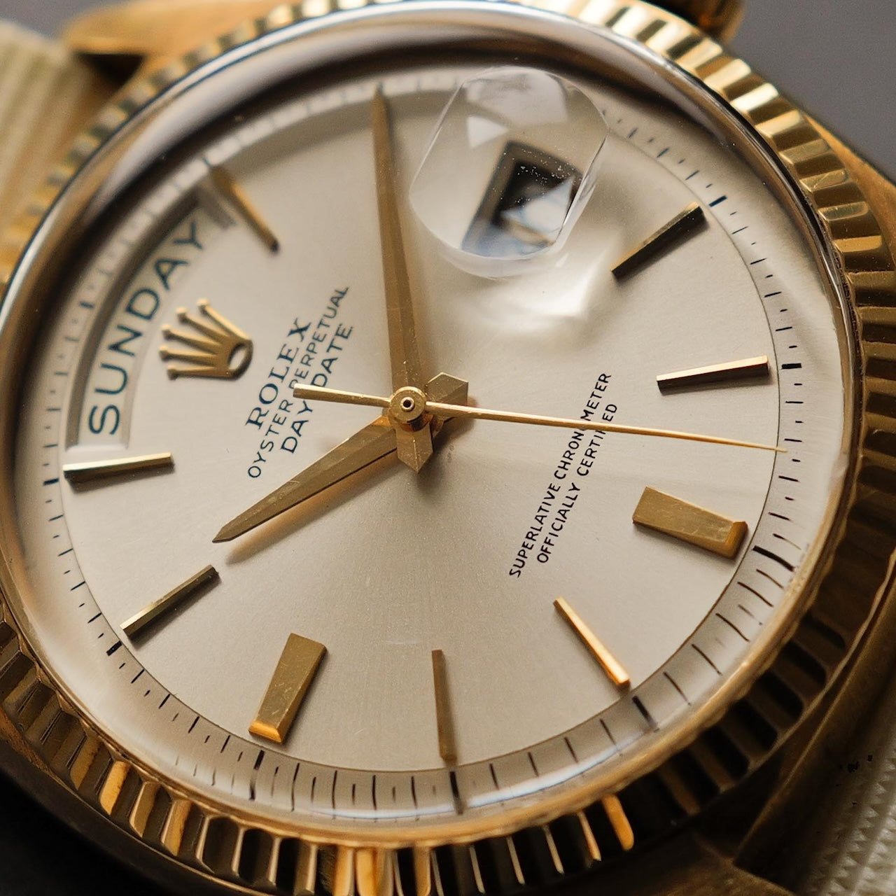 ロレックス/デイデイト1803/シルバーホワイトダイヤル/18Kイエローゴールド/ROLEX DAY-DATE Ref.1803 18KYG "Silver White Dial" 1963y