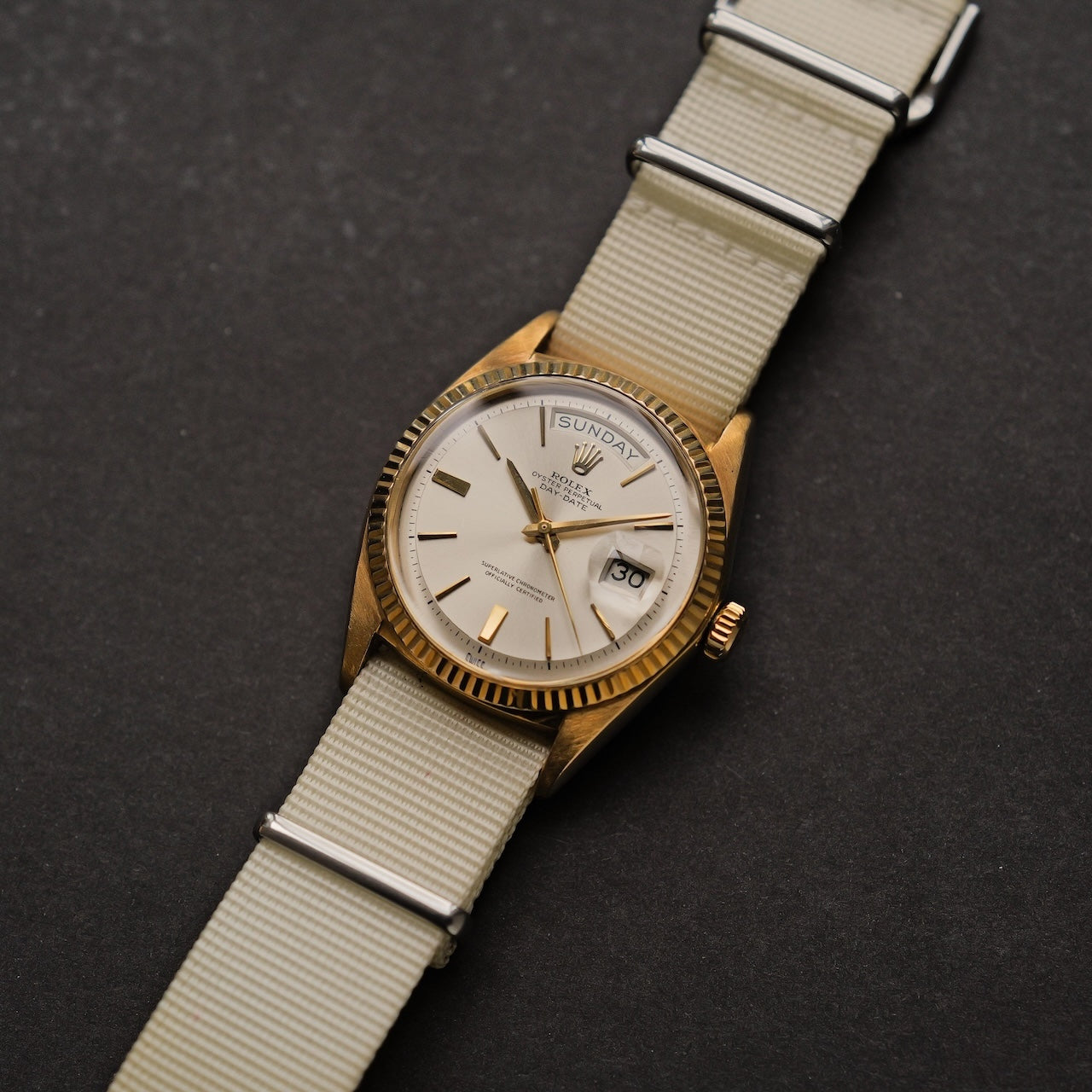 ロレックス/デイデイト1803/シルバーホワイトダイヤル/18Kイエローゴールド/ROLEX DAY-DATE Ref.1803 18KYG "Silver White Dial" 1963y