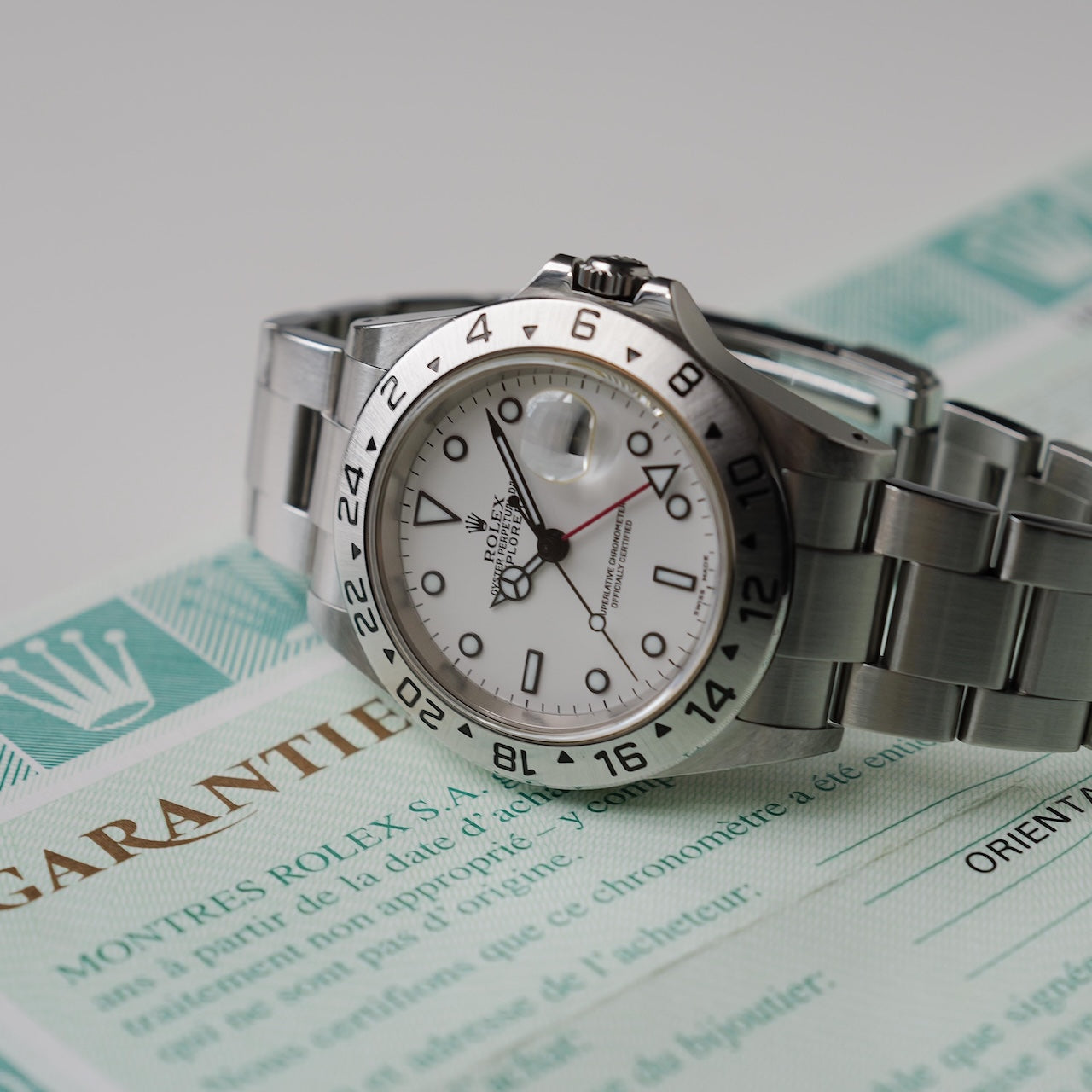 ロレックス/エクスプローラー2/16570/K番/白文字盤/保証書付きフルセット/ROLEX EXPLORER2 Ref.16570 White Dial 2001y Full Set