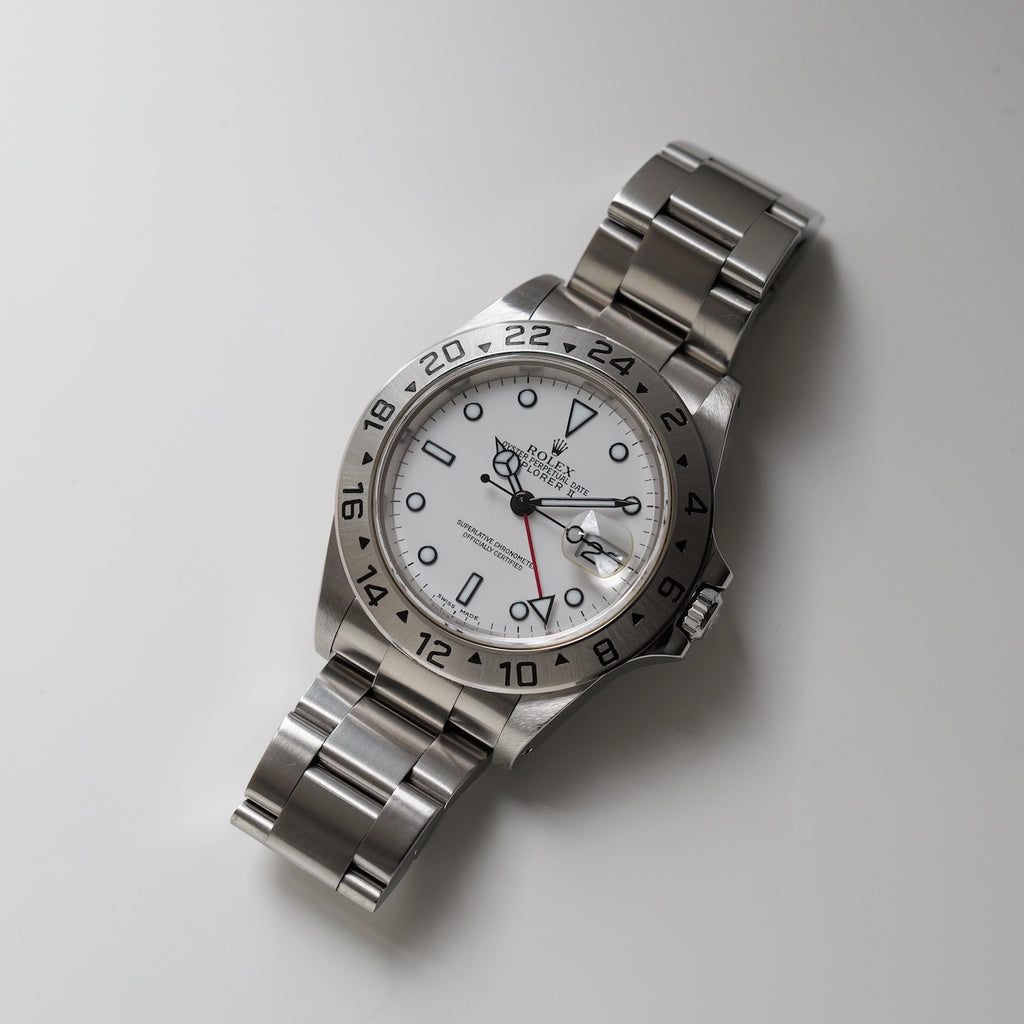 ロレックス/エクスプローラー2/16570/K番/白文字盤/保証書付きフルセット/ROLEX EXPLORER2 Ref.16570 White Dial 2001y Full Set