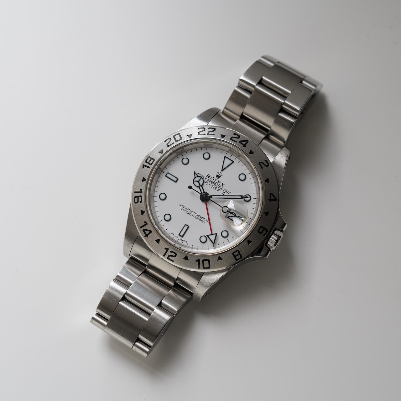 ロレックス/エクスプローラー2/16570/K番/白文字盤/保証書付きフルセット/ROLEX EXPLORER2 Ref.16570 White Dial 2001y Full Set