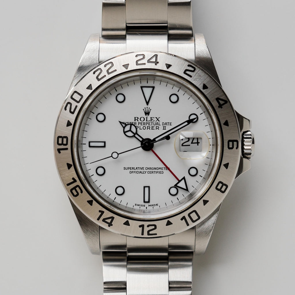 ロレックス/エクスプローラー2/16570/K番/白文字盤/保証書付きフルセット/ROLEX EXPLORER2 Ref.16570 White Dial 2001y Full Set