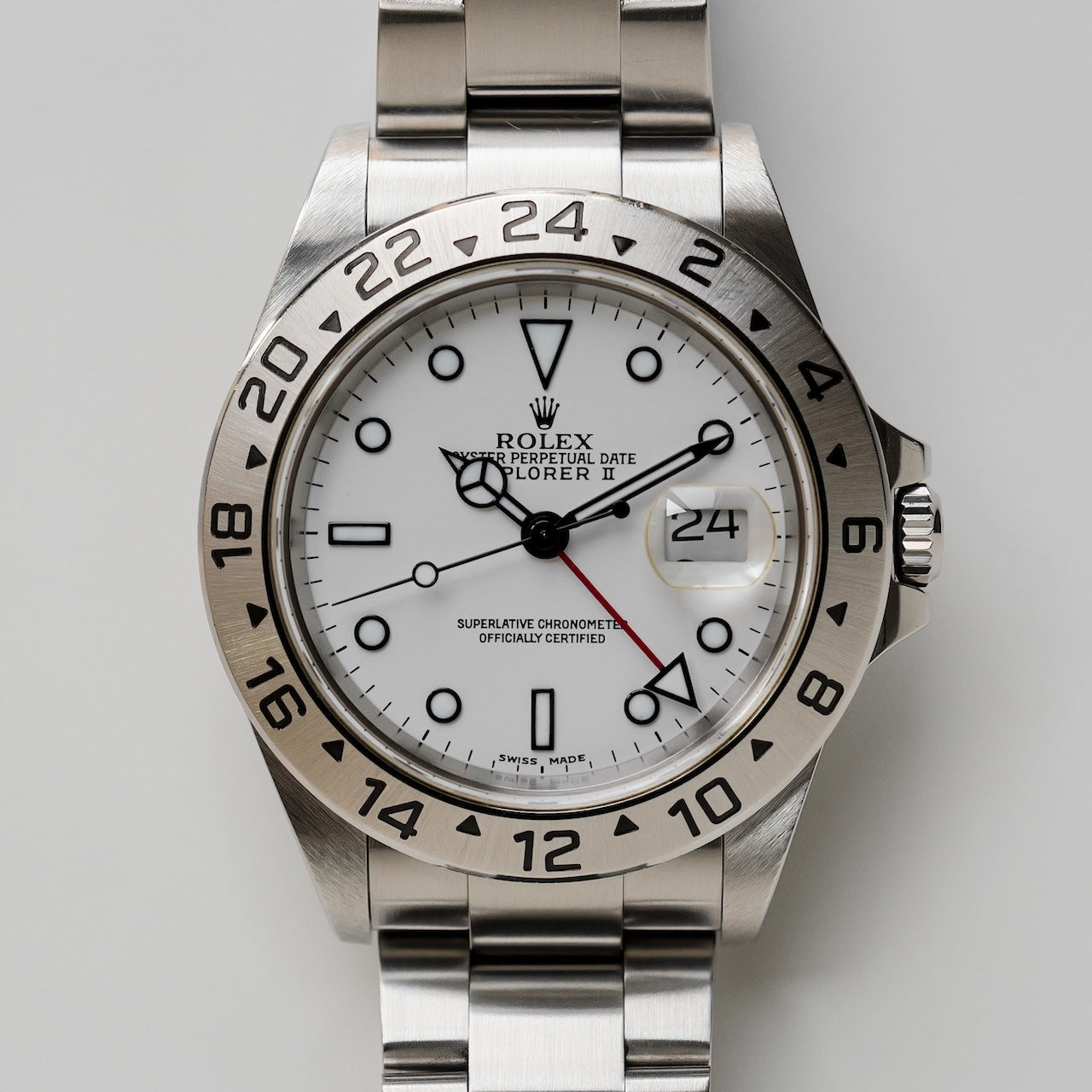 ロレックス/エクスプローラー2/16570/K番/白文字盤/保証書付きフルセット/ROLEX EXPLORER2 Ref.16570 White Dial 2001y Full Set
