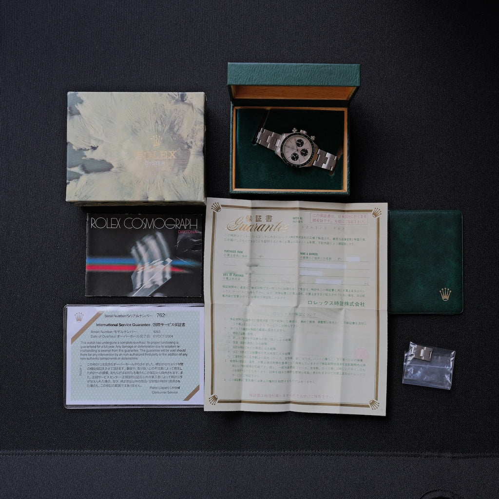 ロレックス/デイトナ6263/ビッグデイトナ/保証書/OH保証書付きフルセット/ROLEX DAYTONA “BIG DAYTONA” Ref.6263 1983y Full Set