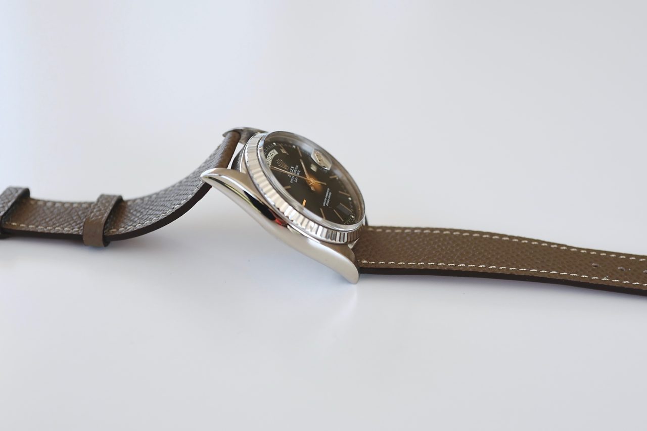 Restock ROLEX DAYDATE Ref.1803/9 18KWG Original Black dial 1971y