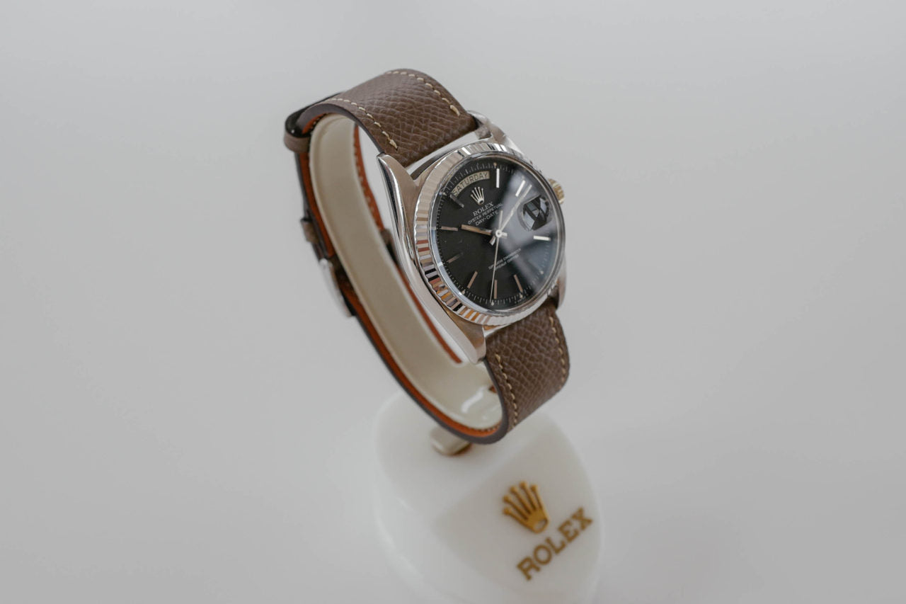 Restock ROLEX DAYDATE Ref.1803/9 18KWG Original Black dial 1971y