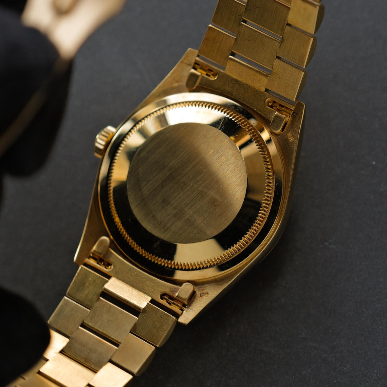 ロレックス/デイデイト18238A/W番/ 10Pダイヤモンド/18Kイエローゴールド/保証書付きフルセット/ROLEX DAY-DATE Ref,18238A "Baguette Diamond" 18K Yellow Gold 1995y Full Set