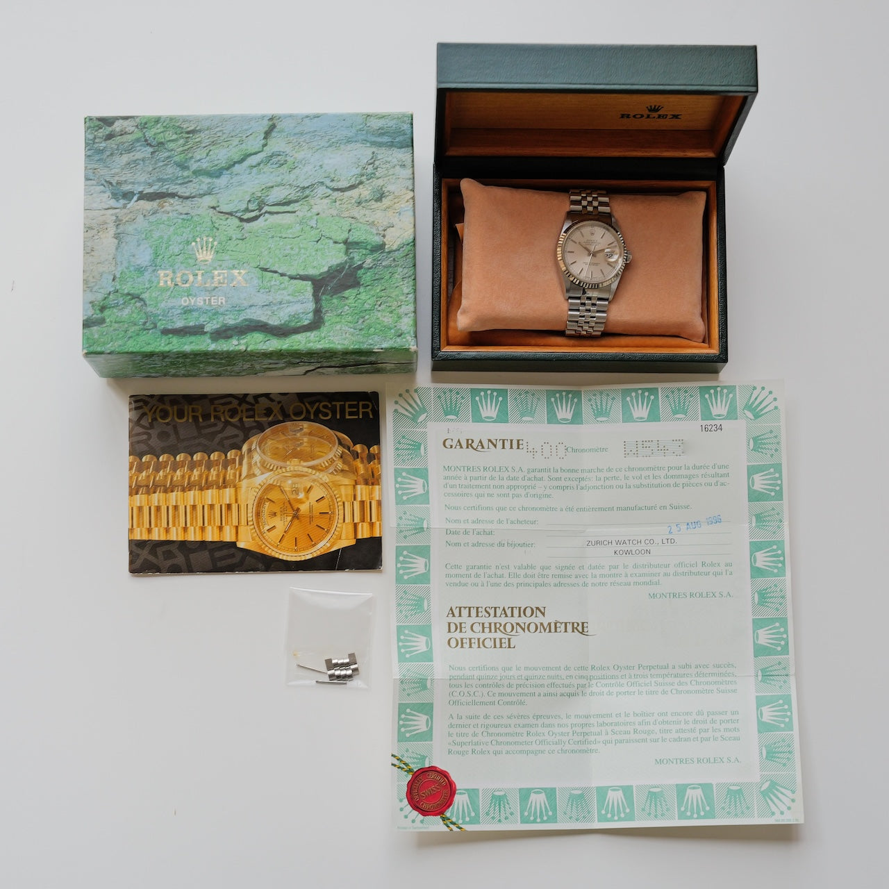 ロレックス ROLEX 16234 ギャラ ギャランティー 保証書 ギャランティ