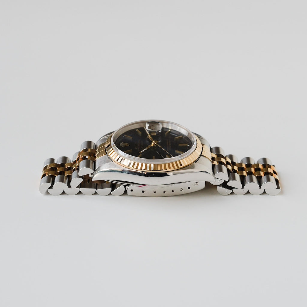 ロレックス/デイトジャスト16233/U番/トリチノバ/ブルーダイヤル/18Kイエローゴールド/ROLEX DATE-JUST Ref.16233 "Tritinova" Blue Dial 1997-98y