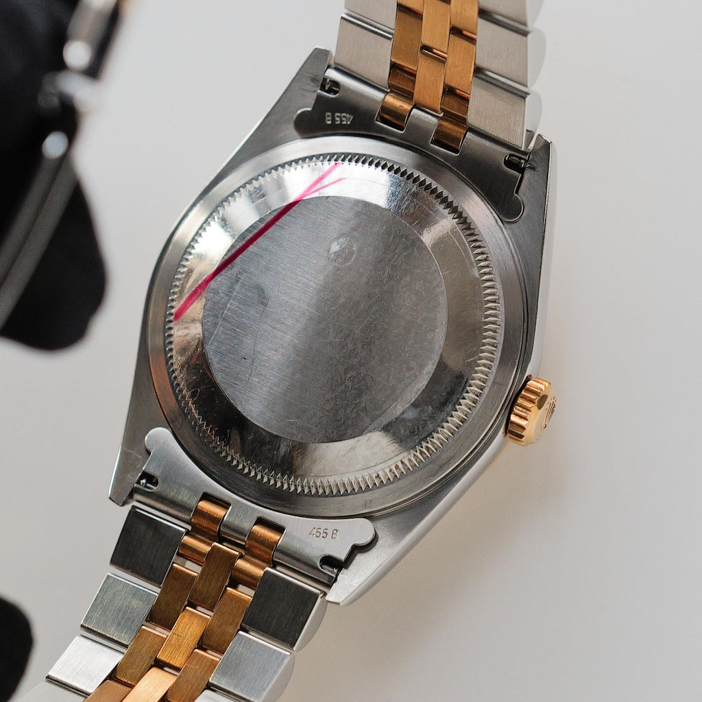 ロレックス/デイトジャスト16233/U番/トリチノバ/ブルーダイヤル/18Kイエローゴールド/ROLEX DATE-JUST Ref.16233 "Tritinova" Blue Dial 1997-98y