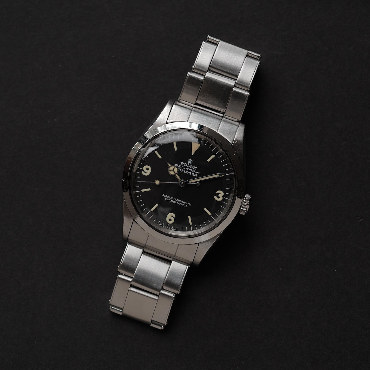 ロレックス/エクスプローラー1/1016/マーク１/ファットフォント/マットダイヤル/ROLEX EXPLORER 1 REF.1016 Mark 1 dial  "FAT FONT" 1968y
