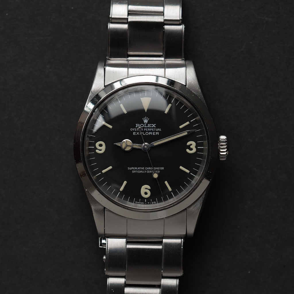 ロレックス/エクスプローラー1/1016/マーク１/ファットフォント/マットダイヤル/ROLEX EXPLORER 1 REF.1016 Mark 1 dial  "FAT FONT" 1968y