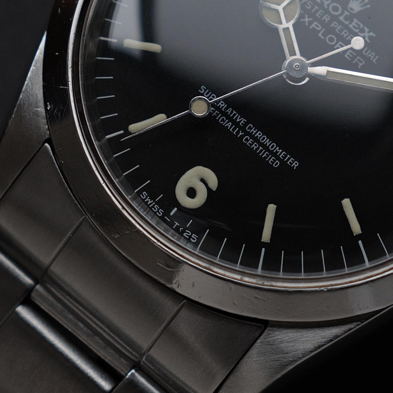 ロレックス/エクスプローラー1/1016/マーク1/ファットフォント/マットダイヤル/ROLEX EXPLORER 1 REF.1016 Mark 1 dial  "FAT FONT" 1968y