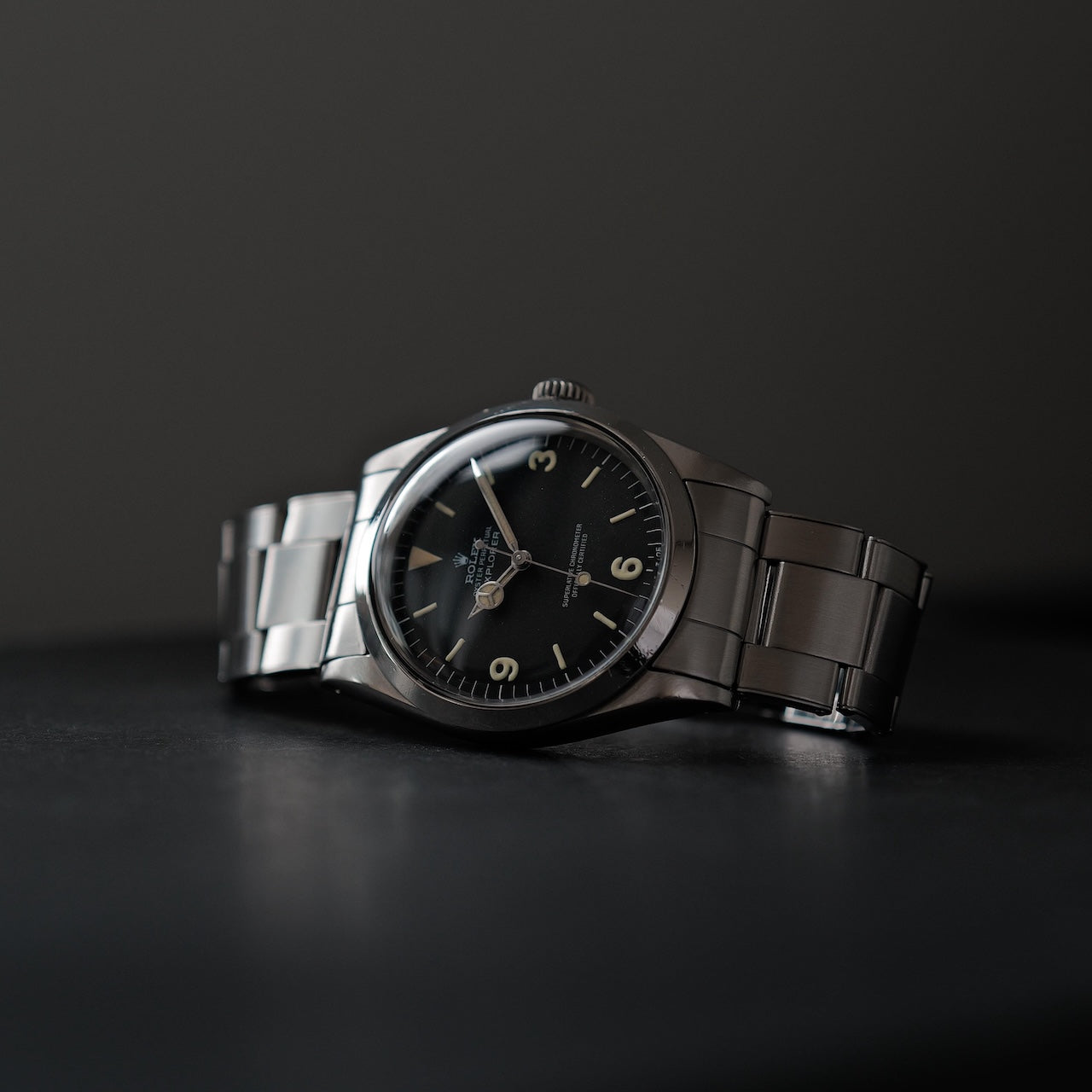 ロレックス/エクスプローラー1/1016/マーク1/ファットフォント/マットダイヤル/ROLEX EXPLORER 1 REF.1016 Mark 1 dial  "FAT FONT" 1968y