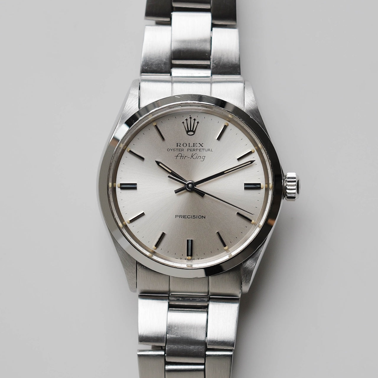 ロレックス/エアキング5500/シルバーダイヤル/ROLEX AIR KING REF.5500 SILVER DIAL 1972y