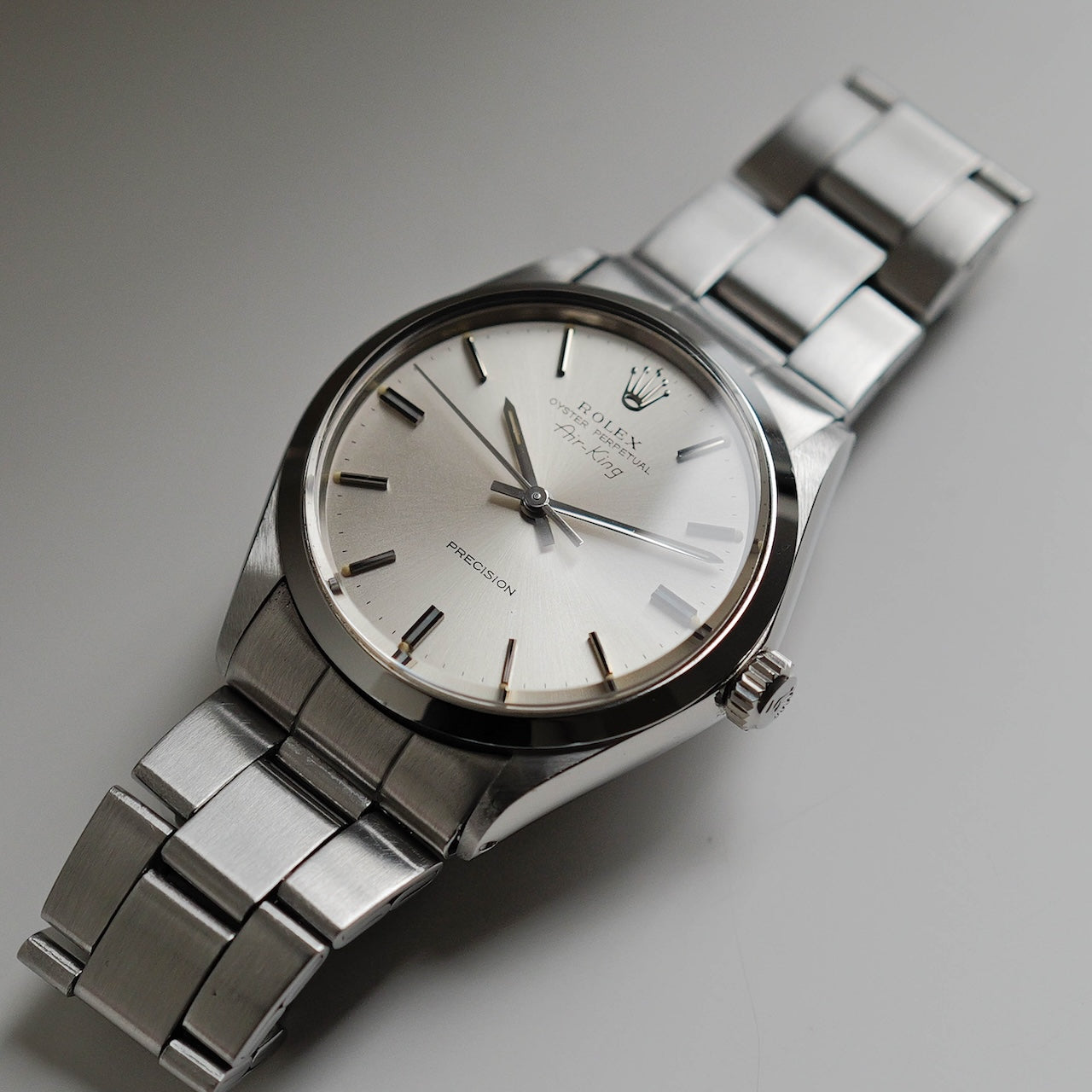 ロレックス/エアキング5500/シルバーダイヤル/ROLEX AIR KING REF.5500 SILVER DIAL 1972y