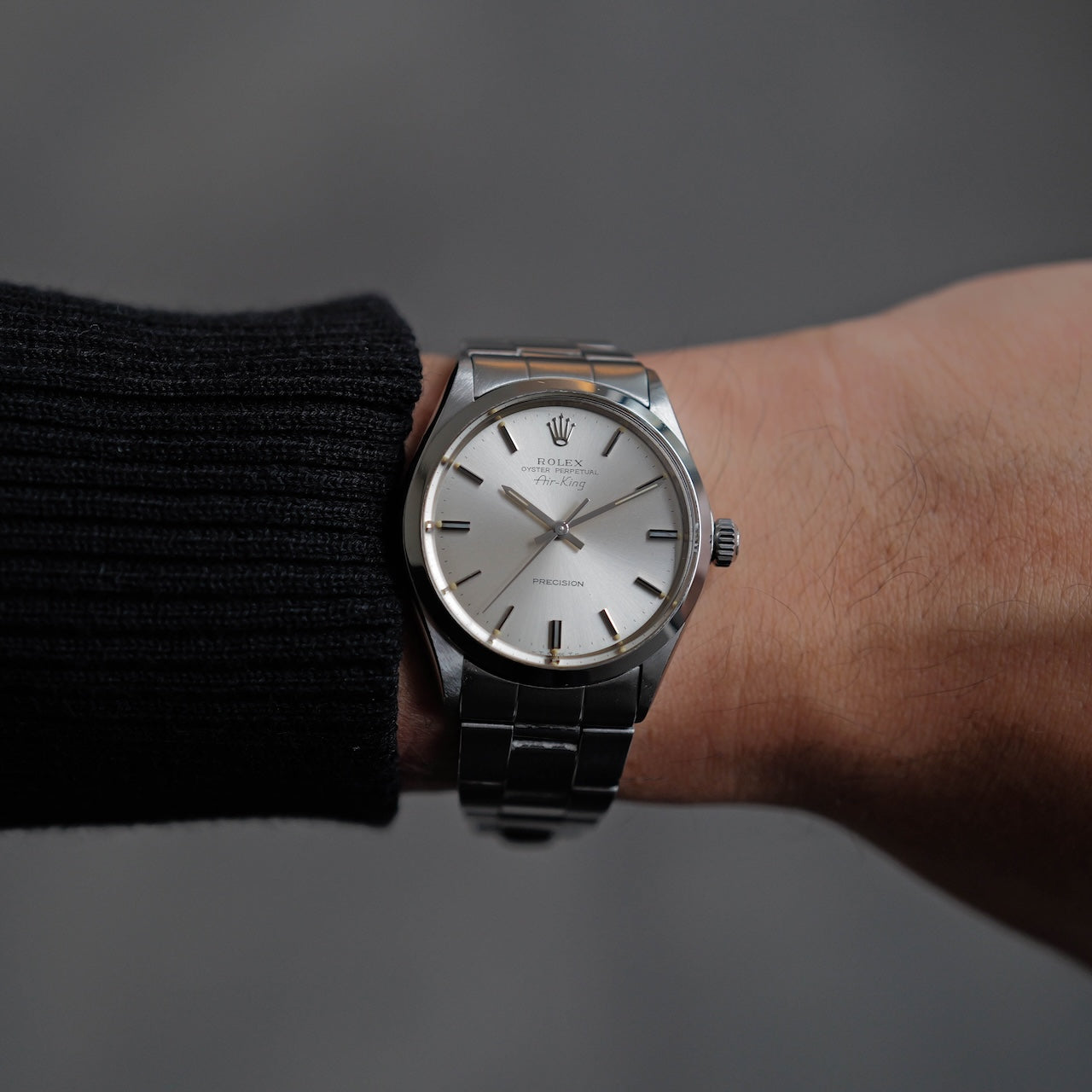 ロレックス/エアキング5500/シルバーダイヤル/ROLEX AIR KING REF.5500 SILVER DIAL 1972y