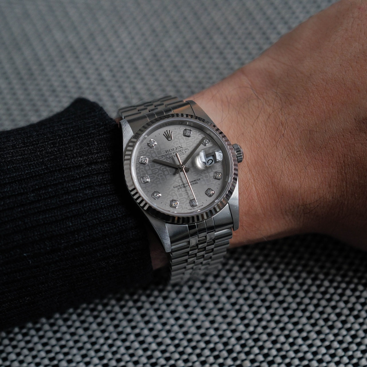 ロレックス/デイトジャスト16234G/P番/コンピューター/後期10Pダイヤモンド/保証書付き/ROLEX DATE JUST Ref.16234G "Computer 10P Diamonds" with Guarantee 2000y
