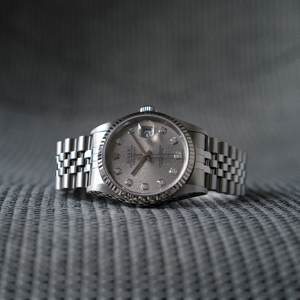 ロレックス/デイトジャスト16234G/P番/コンピューター/後期10Pダイヤモンド/保証書付き/ROLEX DATE JUST Ref.16234G "Computer 10P Diamonds" with Guarantee 2000y