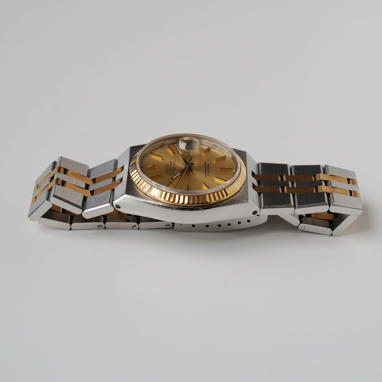 ロレックス/オイスタークォーツ/デイトジャスト/ノンポリッシュ/18Kイエローゴールド/裏蓋シール/ROLEX DATE JUST REF.17013 "OYSTER QUARTZ" Unpolished 18K Yellow Gold 1986-87y