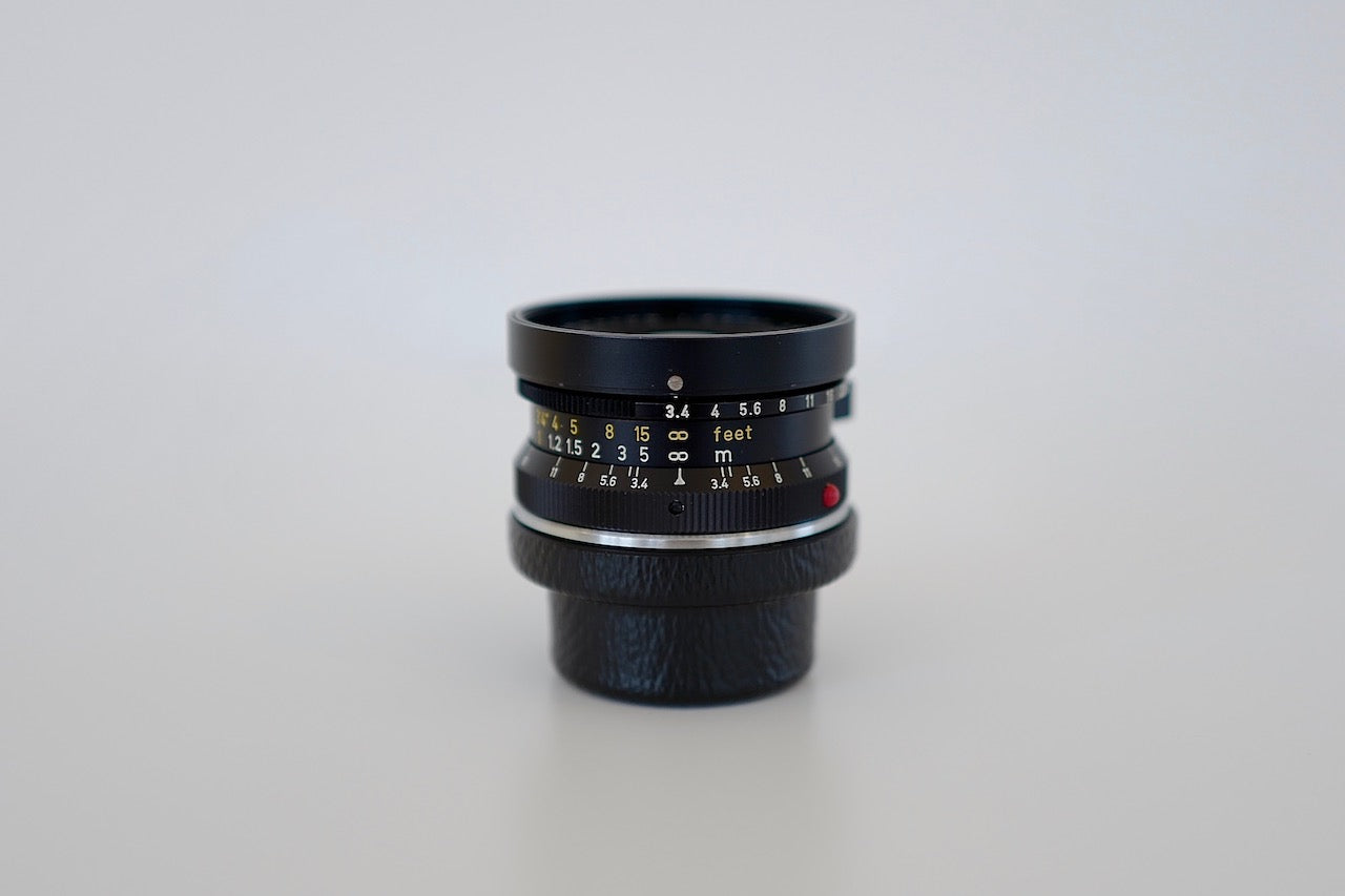 LEICA Super-Angulon 21mmF3.4 last version 1977y with Hood and Box etc,